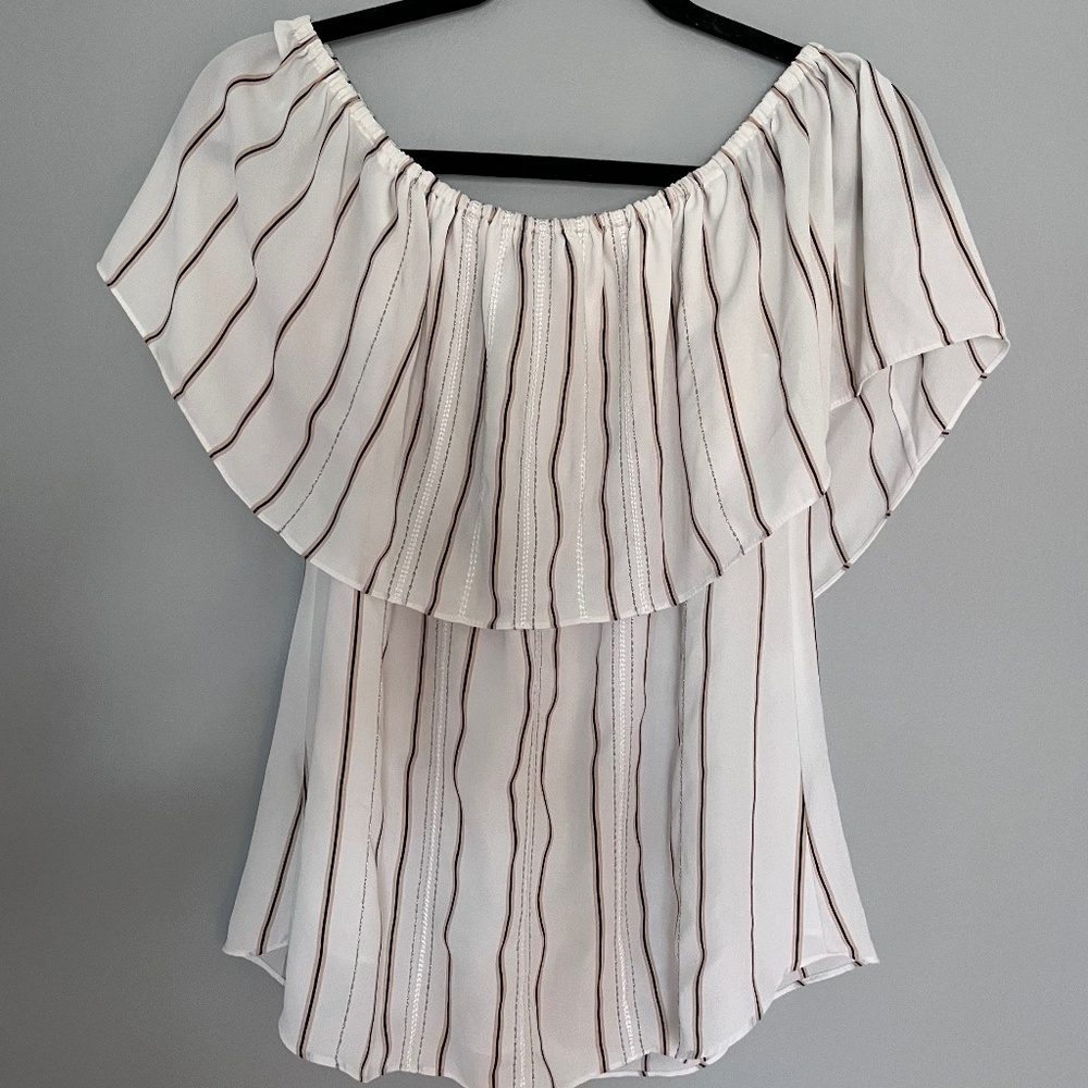WHBM Off the Shoulder Blouse, Size S
